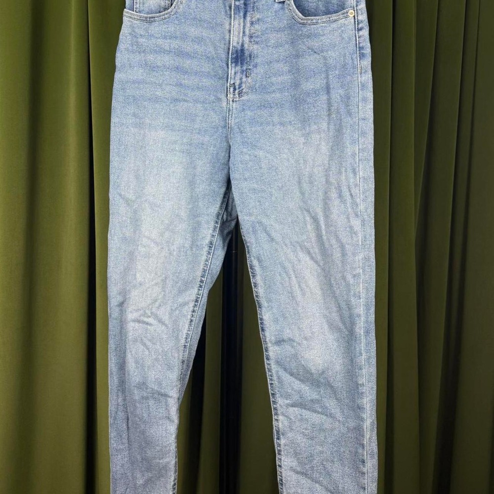 BDG Urban Outfitters Girlfriend High-Rise Cropped Jeans Blue Denim Size 28